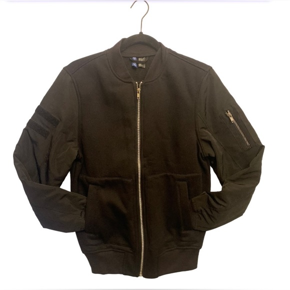 H&M Jackets & Coats Mens Hm Black Light Weight Bomber Jacket Poshmark